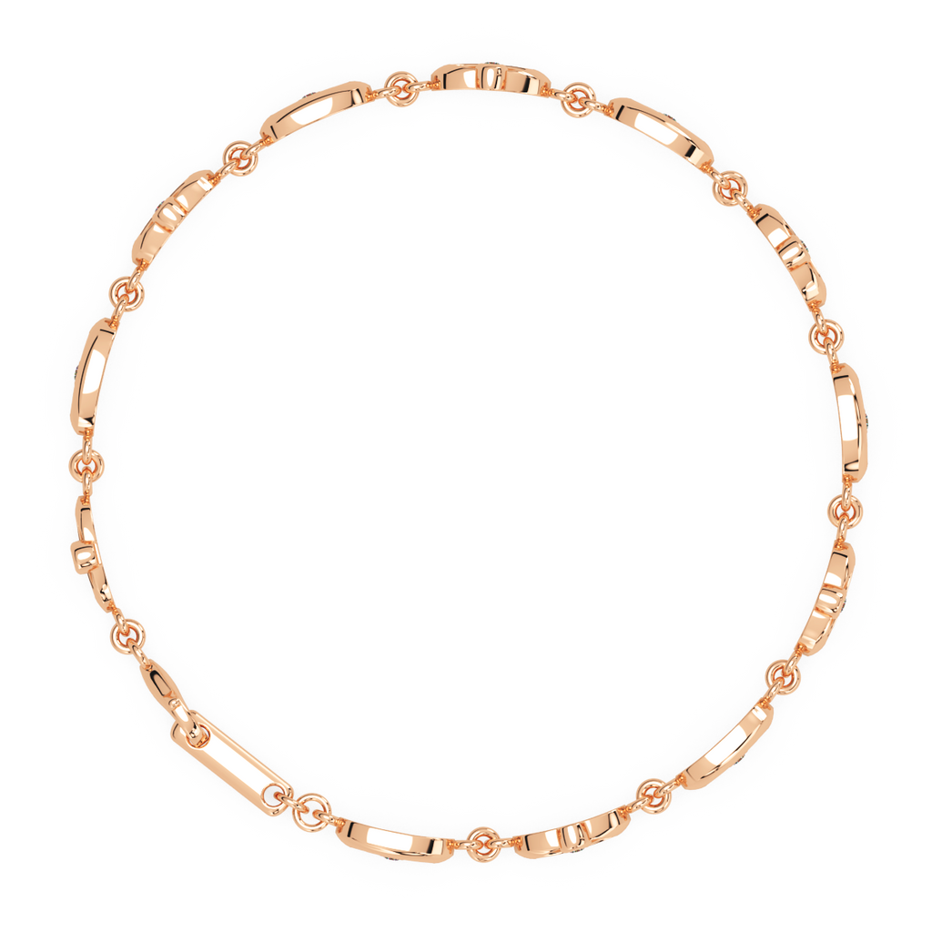 Whimsical Swirls and Diamond Bracelet