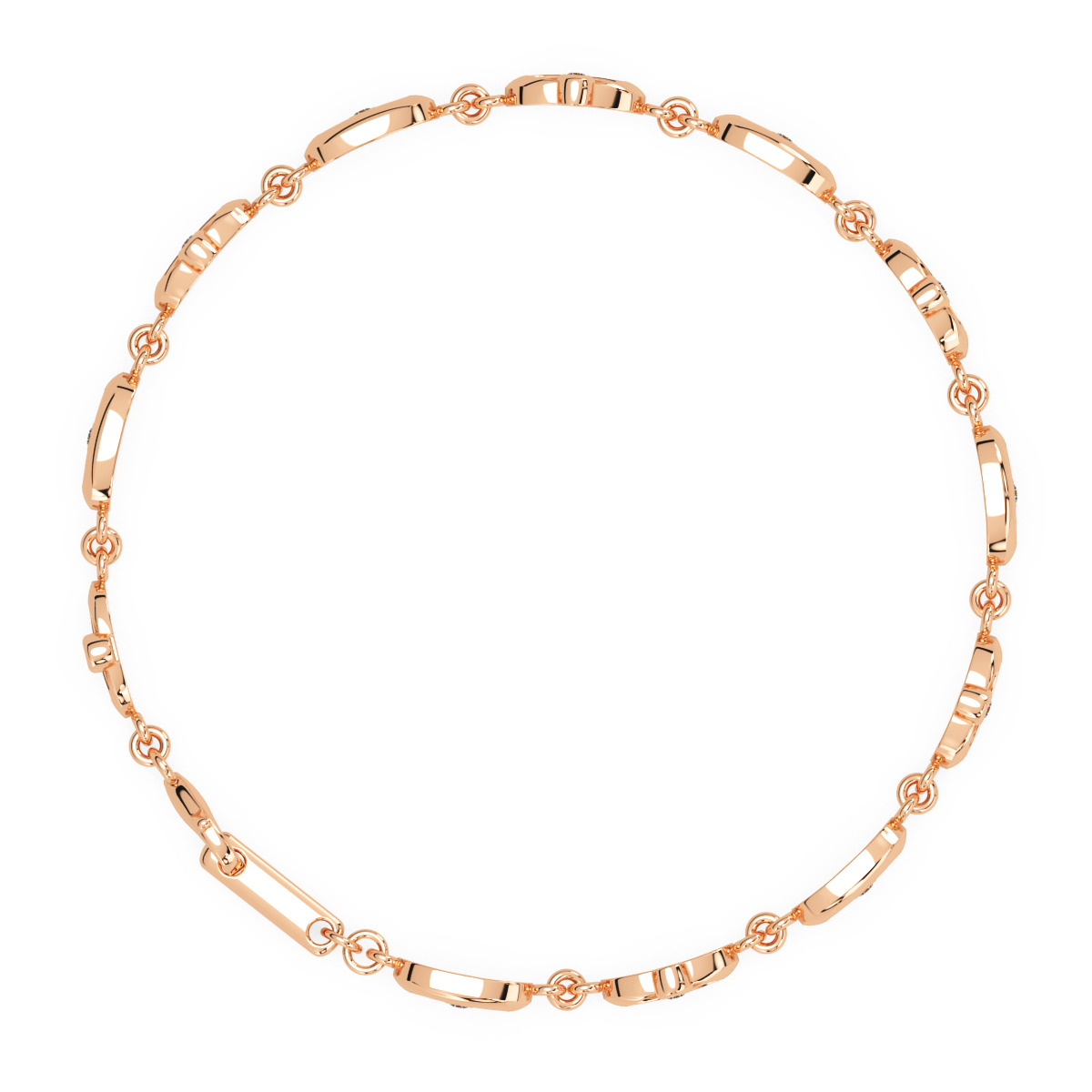 Whimsical Swirls and Diamond Bracelet