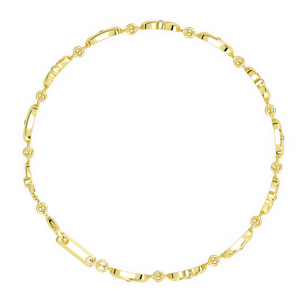 Whimsical Swirls and Diamond Bracelet