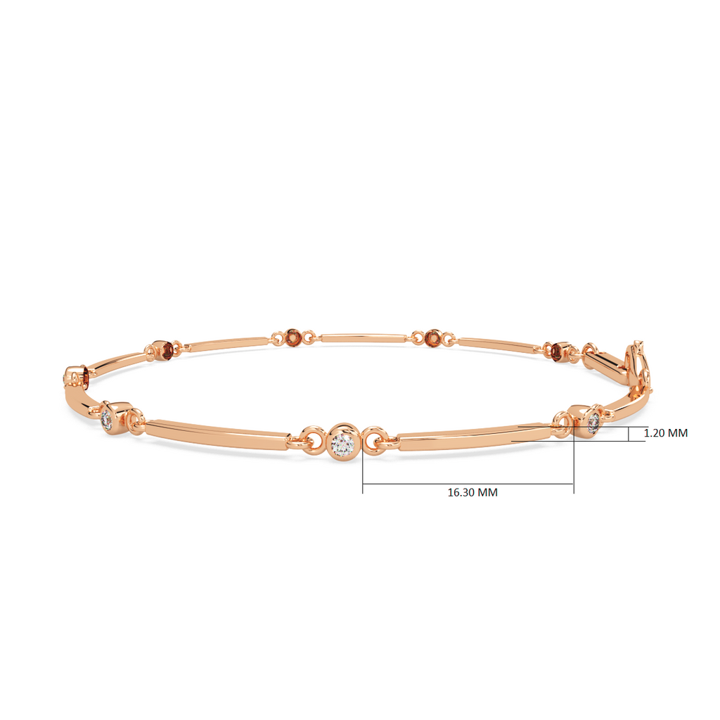 Sleek and Shiny and Diamond Bracelet