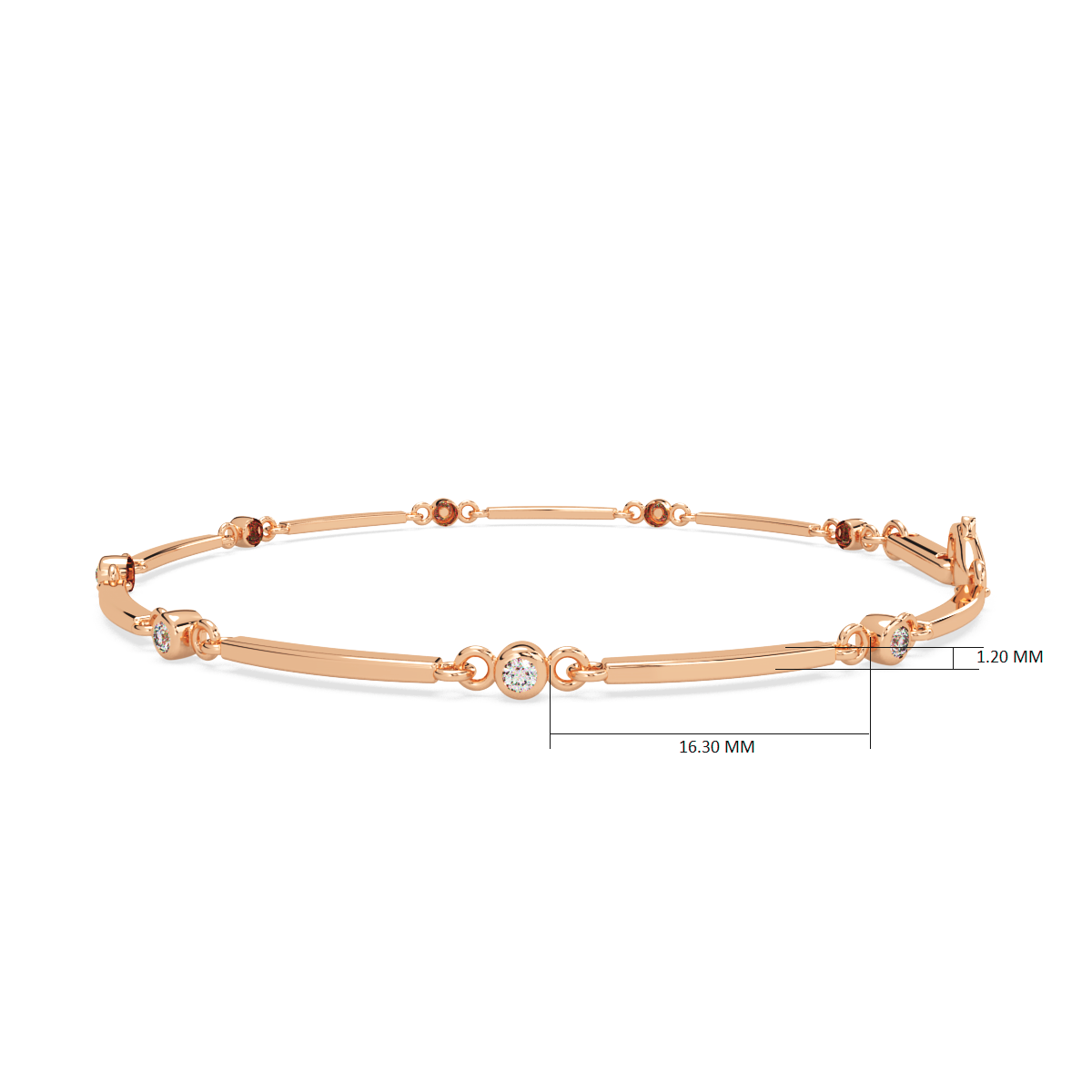 Sleek and Shiny and Diamond Bracelet