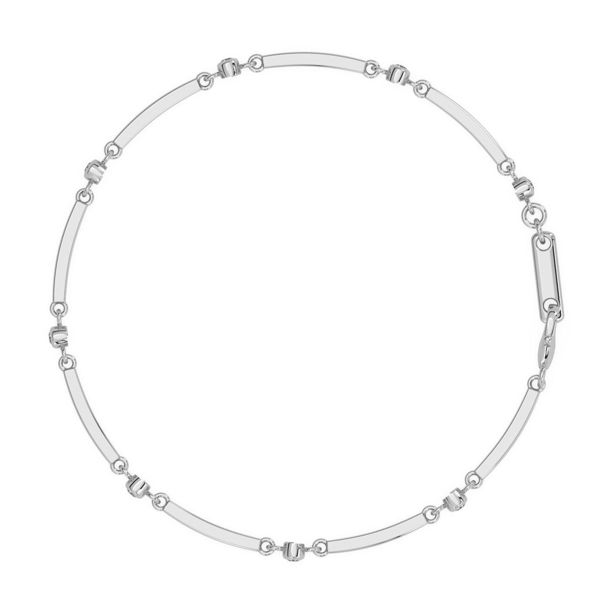 Sleek and Shiny and Diamond Bracelet