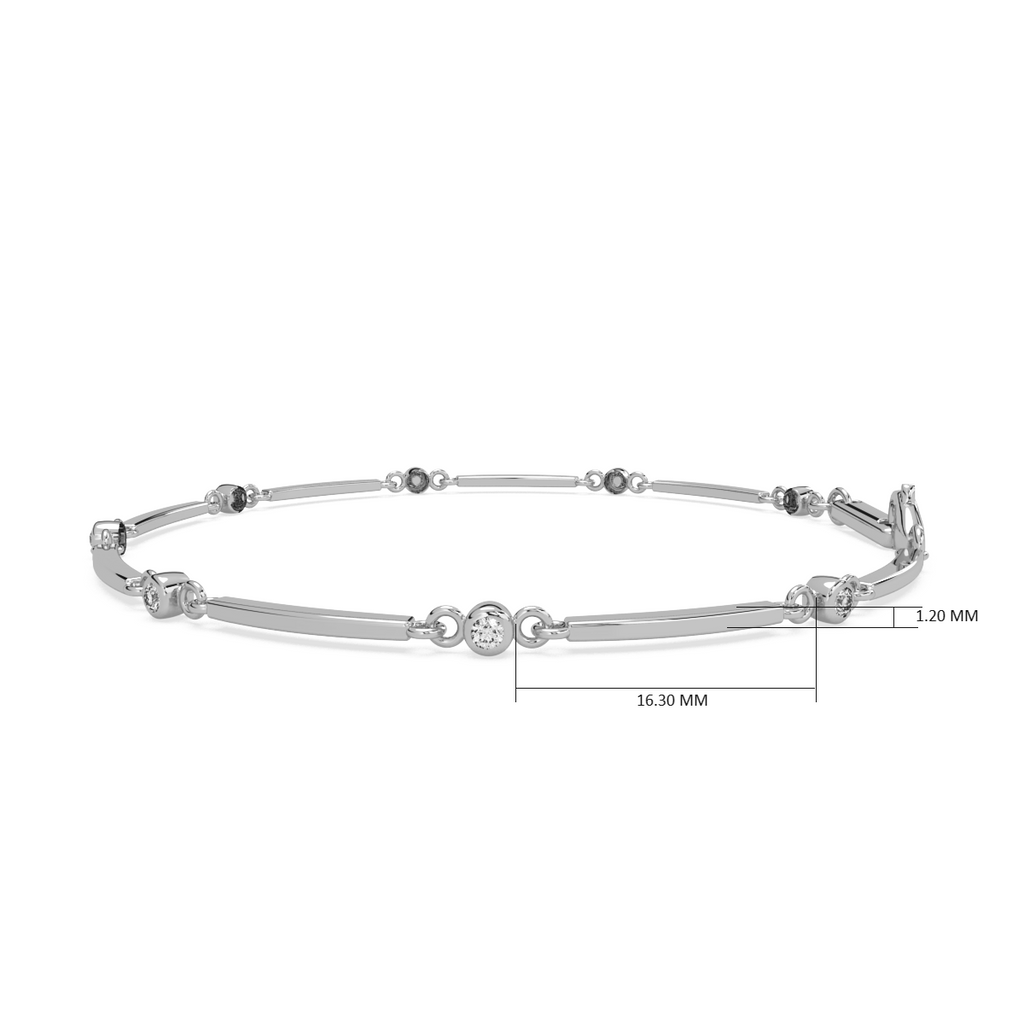 Sleek and Shiny and Diamond Bracelet