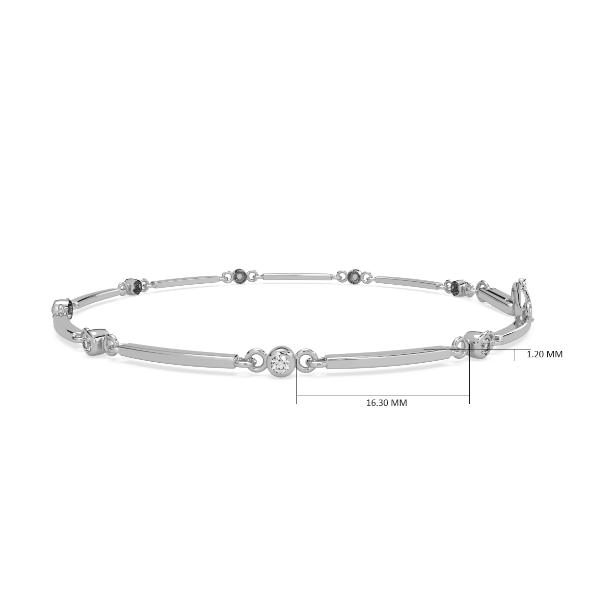 Sleek and Shiny and Diamond Bracelet
