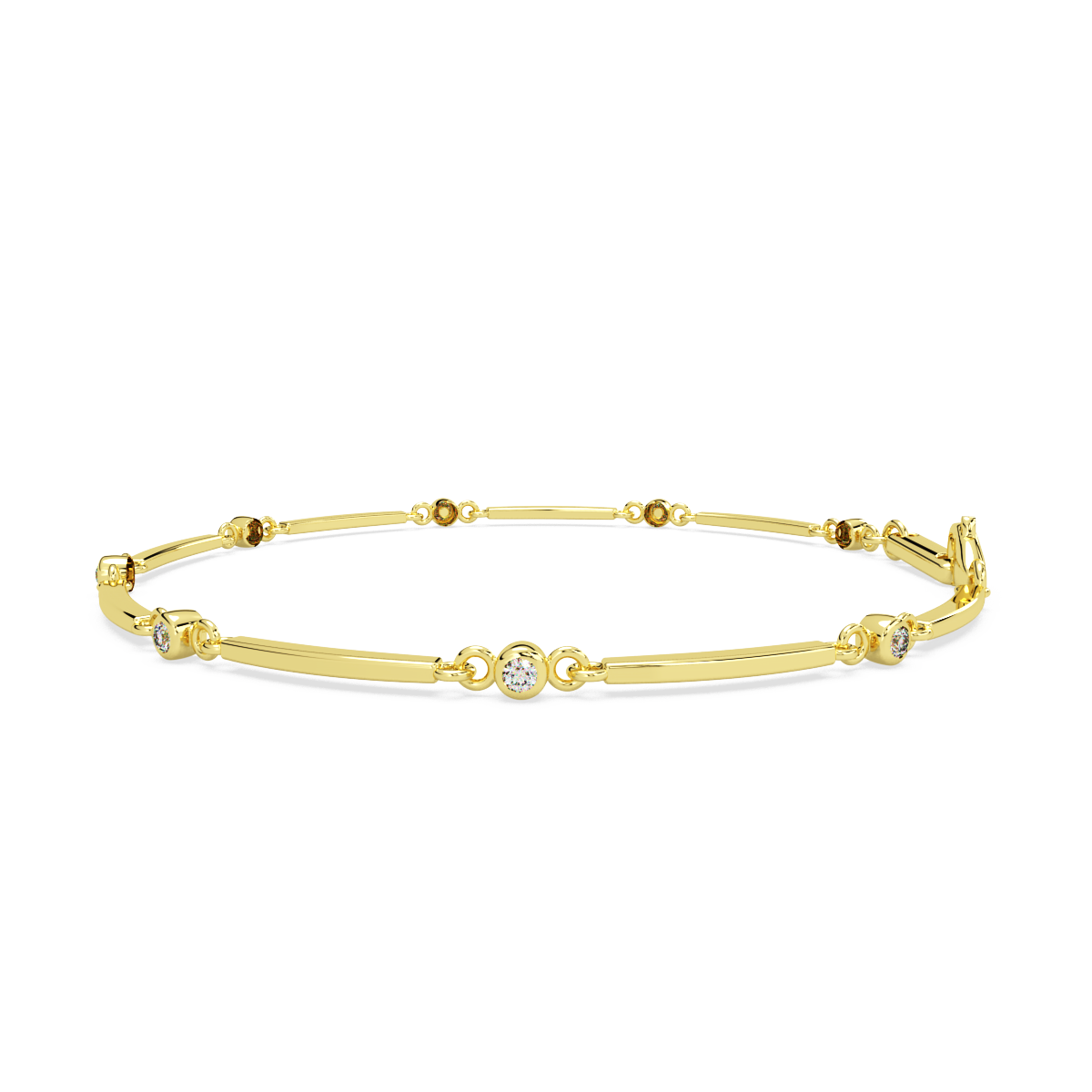 Sleek and Shiny and Diamond Bracelet