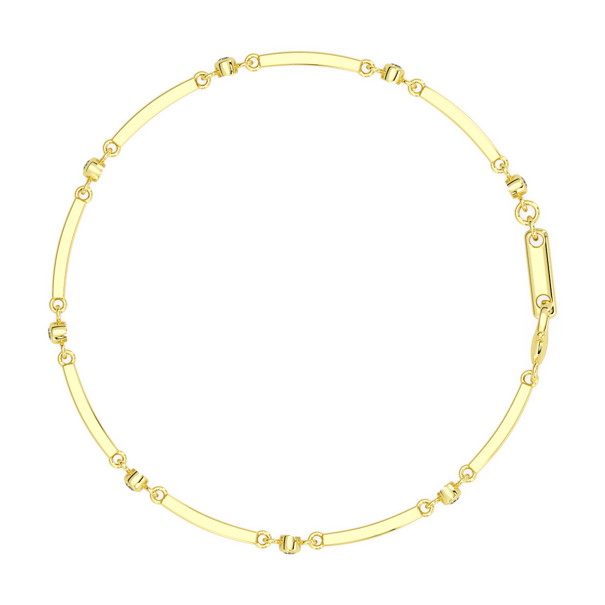 Sleek and Shiny and Diamond Bracelet