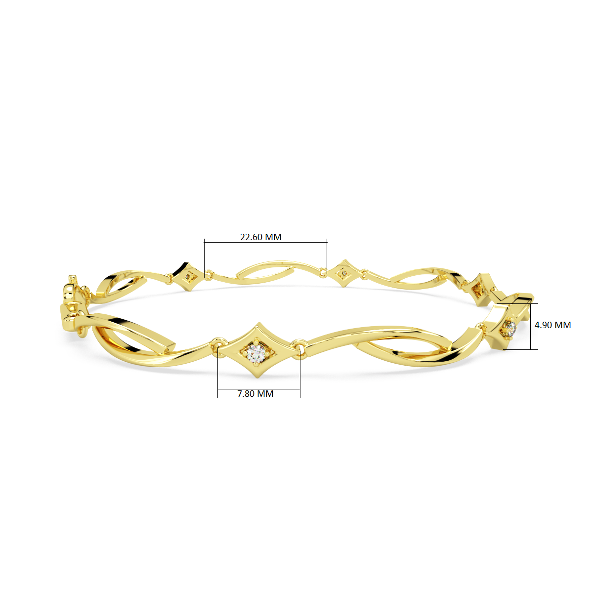 Keyaana and Diamond Bracelet