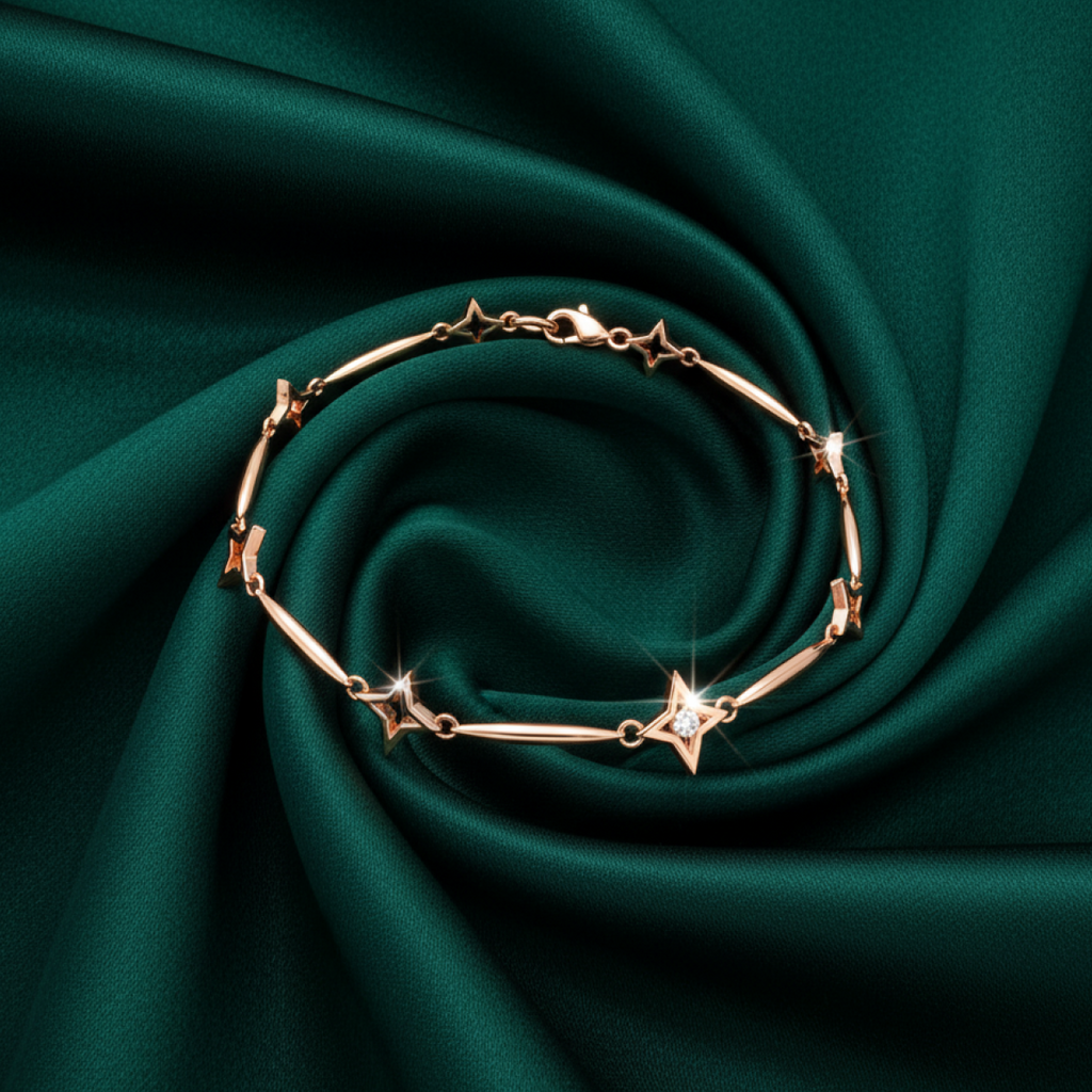 Mahaikaa Gold and Diamond Bracelet