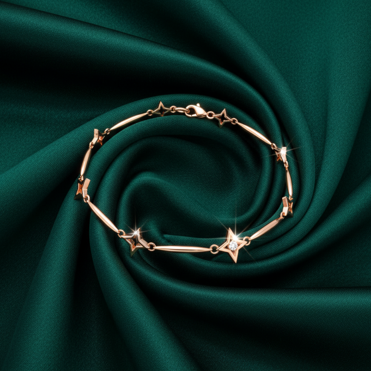 Mahaikaa Gold and Diamond Bracelet