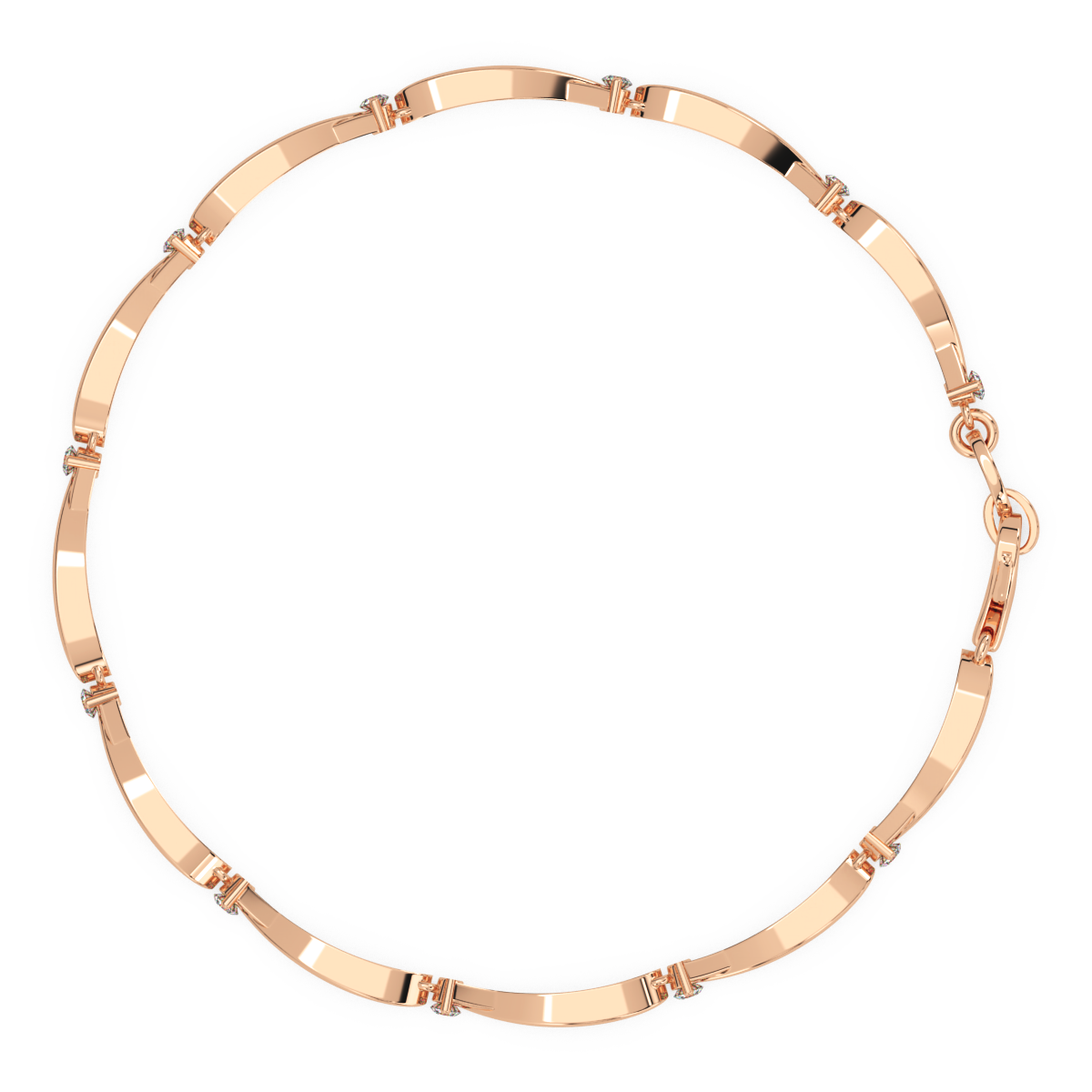 Trayee Gold and Diamond Bracelet