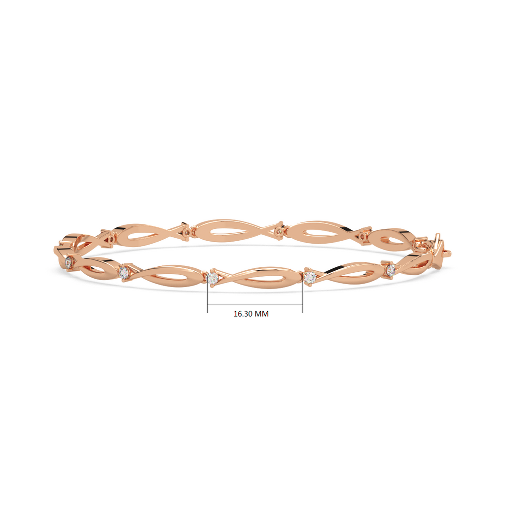 Trayee Gold and Diamond Bracelet