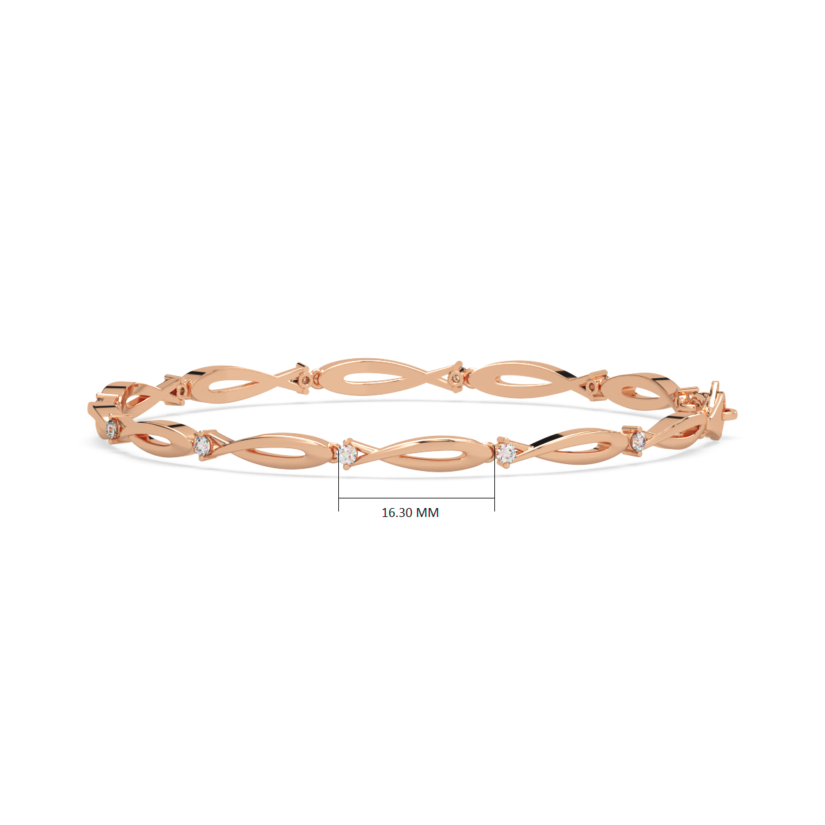 Trayee Gold and Diamond Bracelet