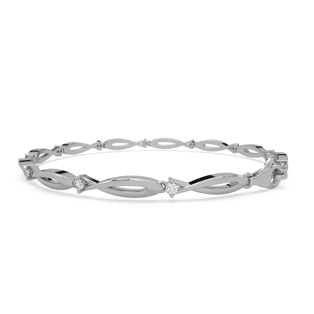 Trayee Gold and Diamond Bracelet