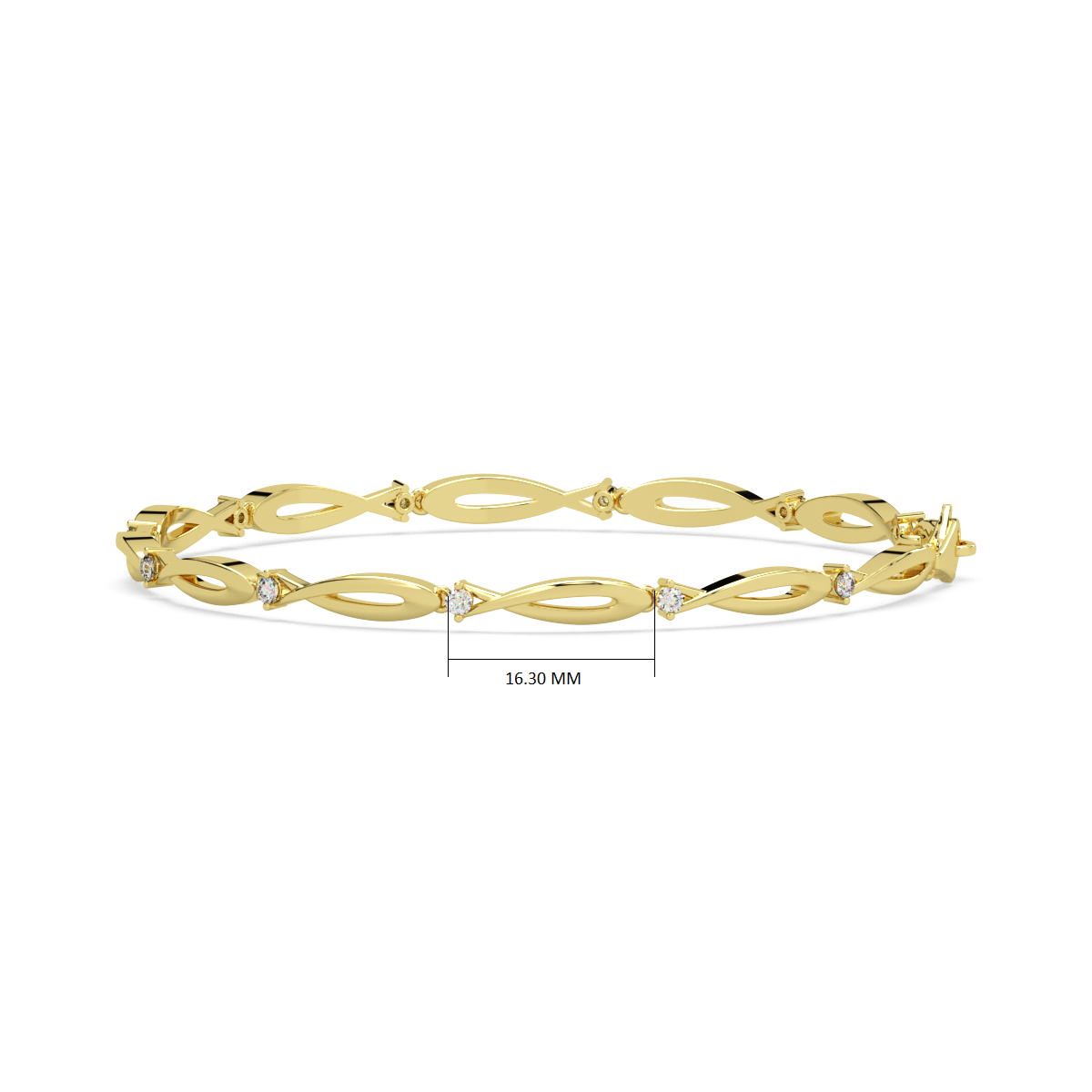 Trayee Gold and Diamond Bracelet