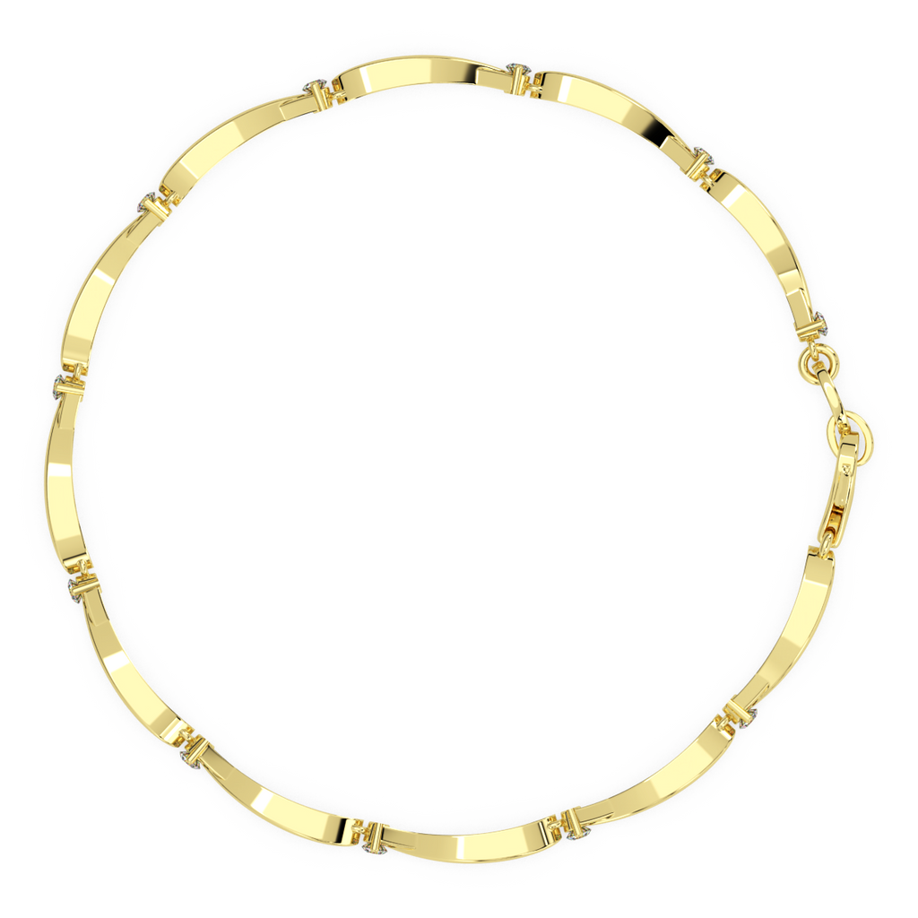 Trayee Gold and Diamond Bracelet