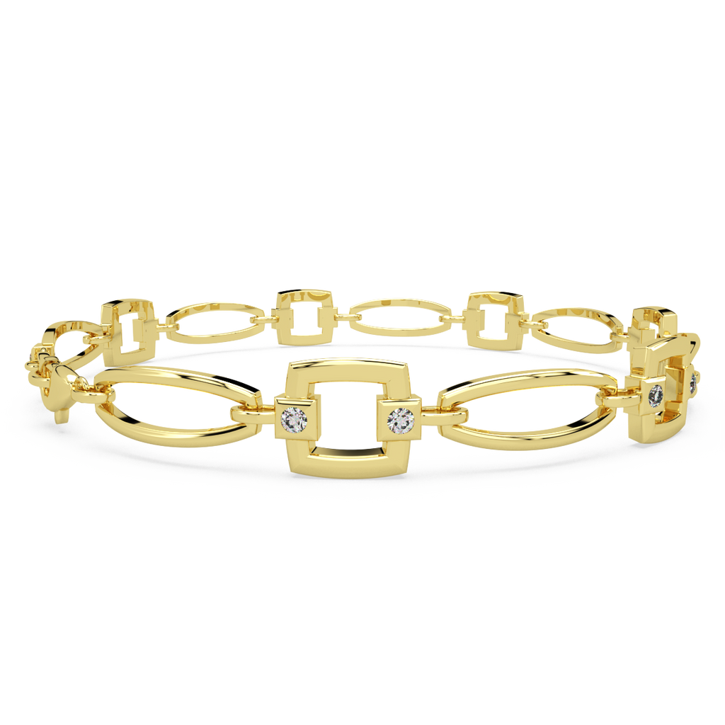 Udaeyaa Gold and Diamond Bracelet