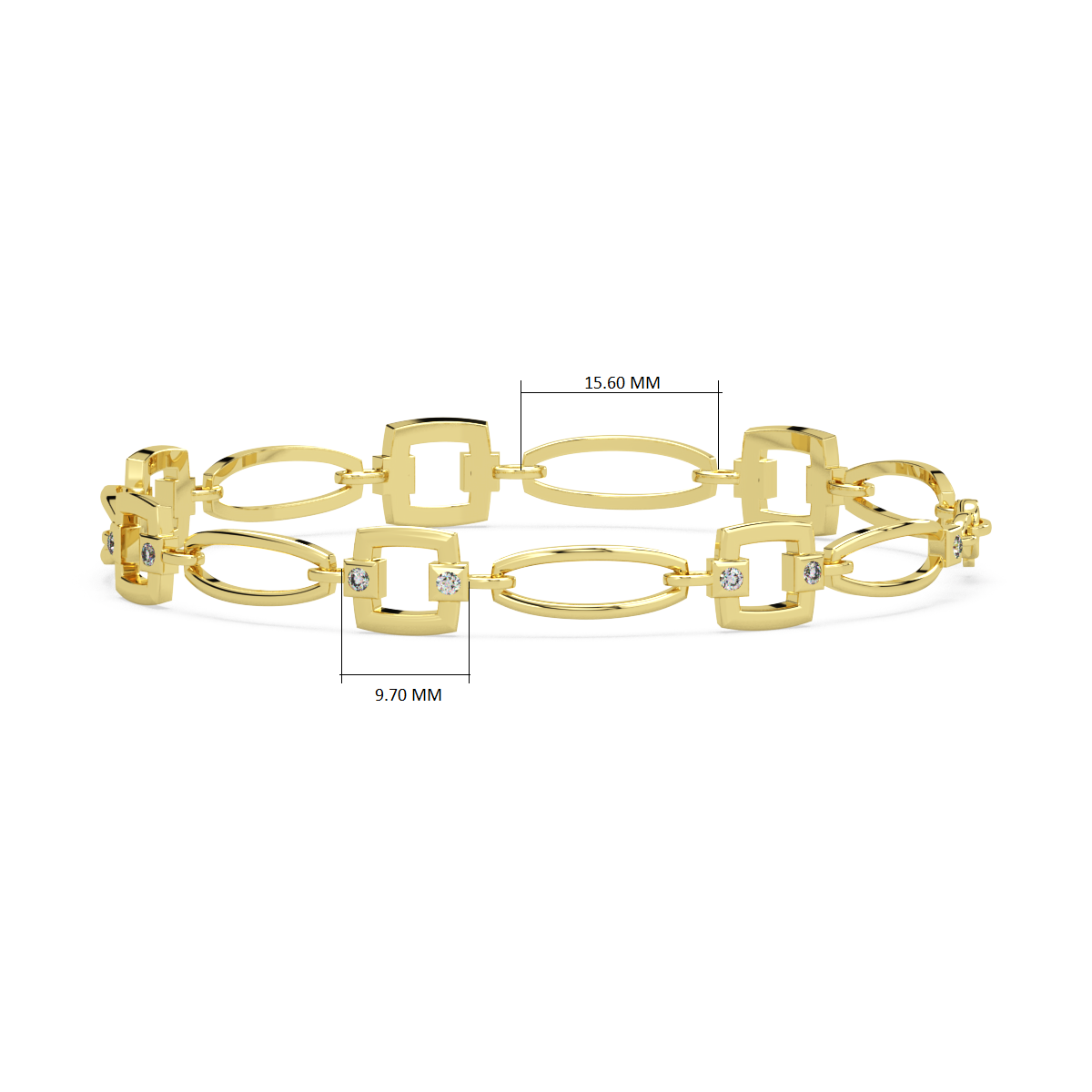 Udaeyaa Gold and Diamond Bracelet
