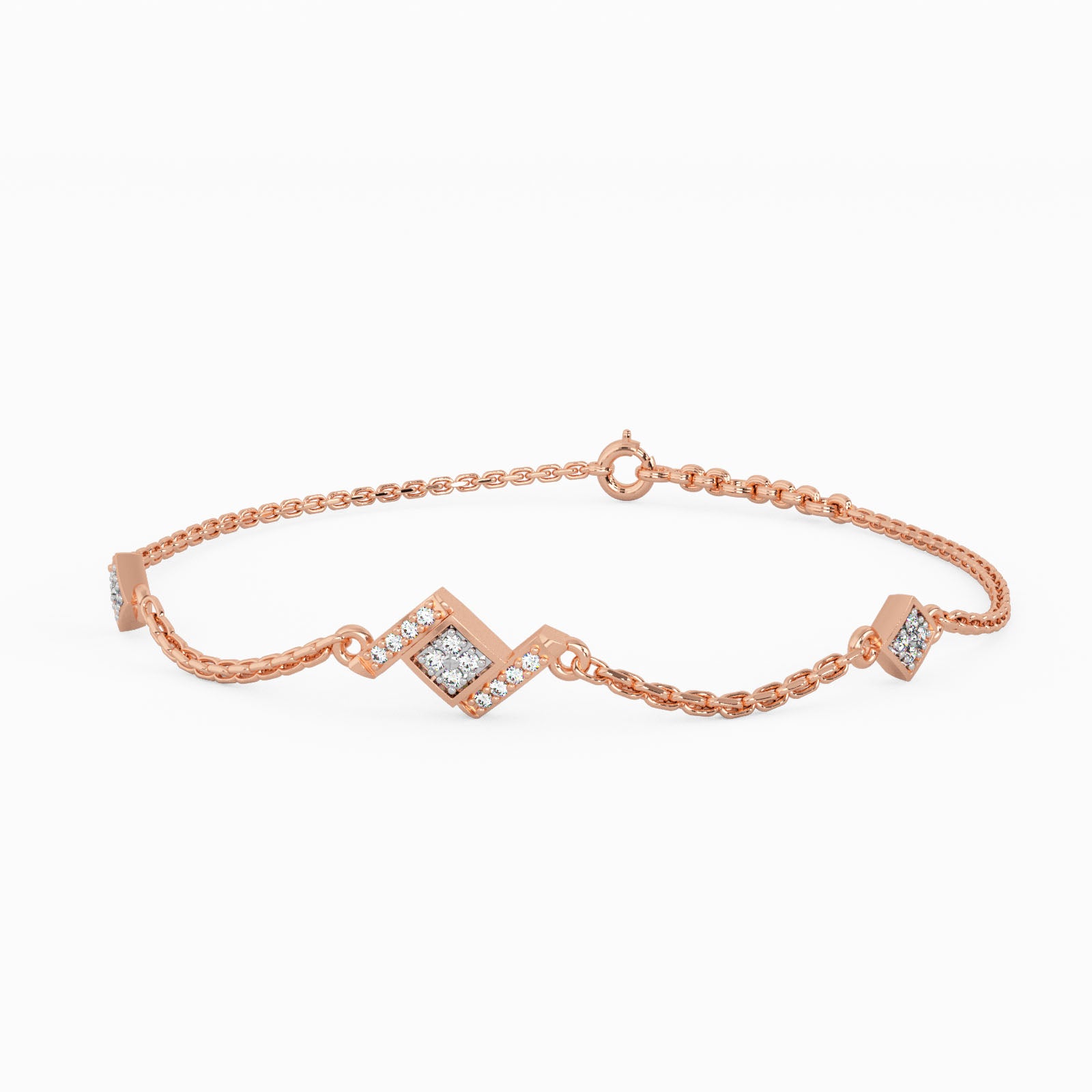 Tantalizing Fusions Gold and Diamond Bracelet