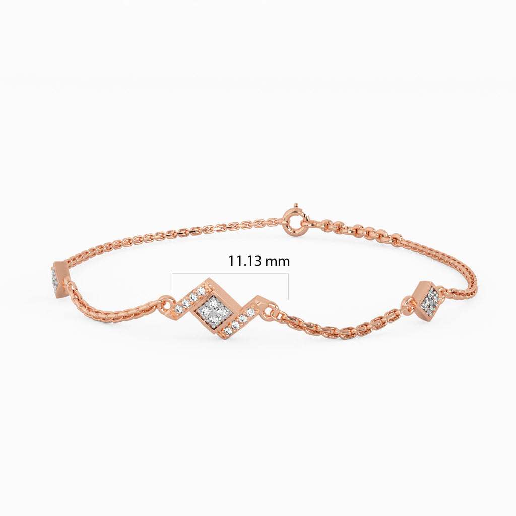 Tantalizing Fusions Gold and Diamond Bracelet