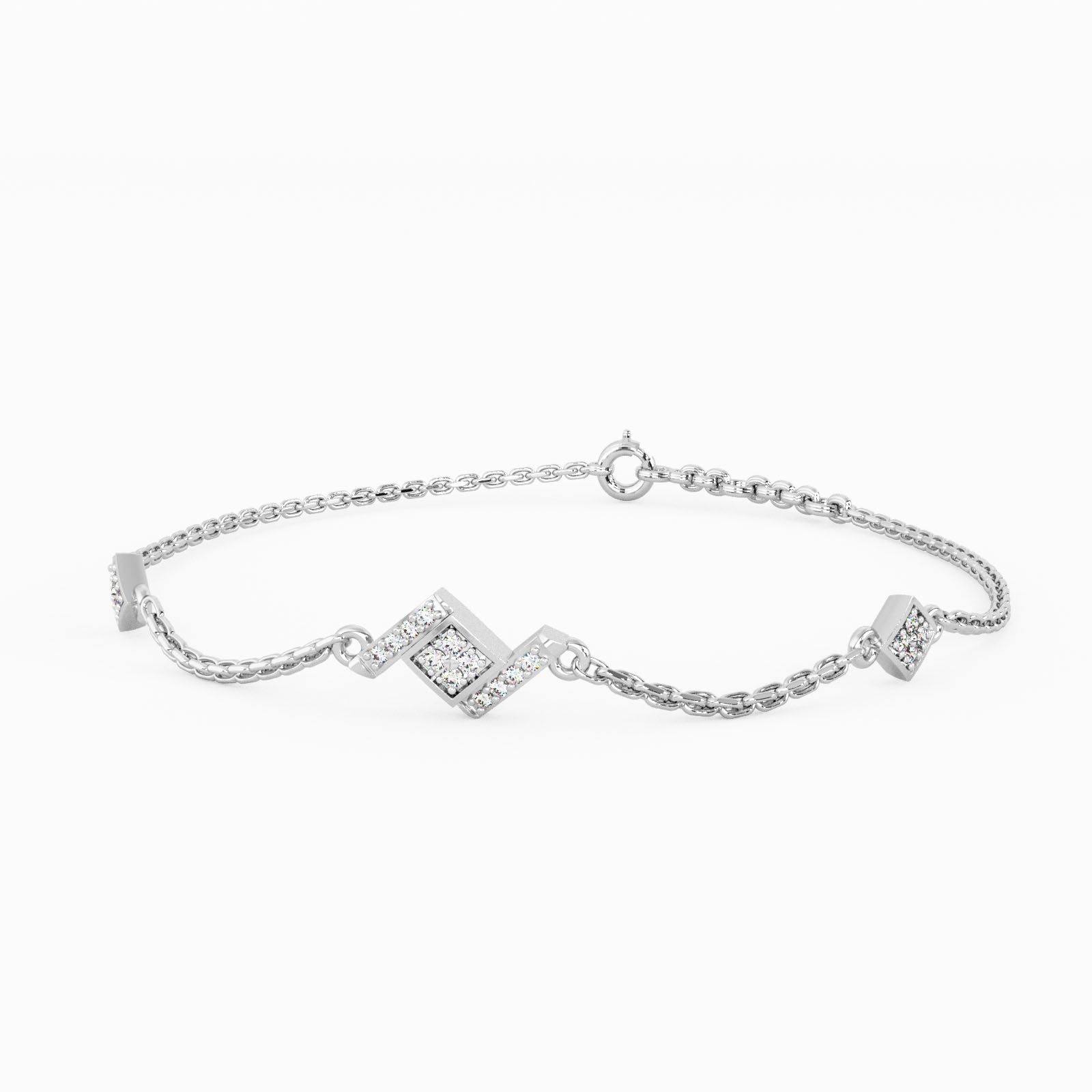 Tantalizing Fusions Gold and Diamond Bracelet