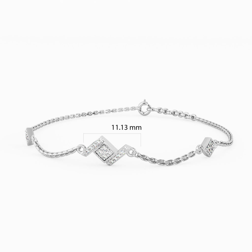 Tantalizing Fusions Gold and Diamond Bracelet