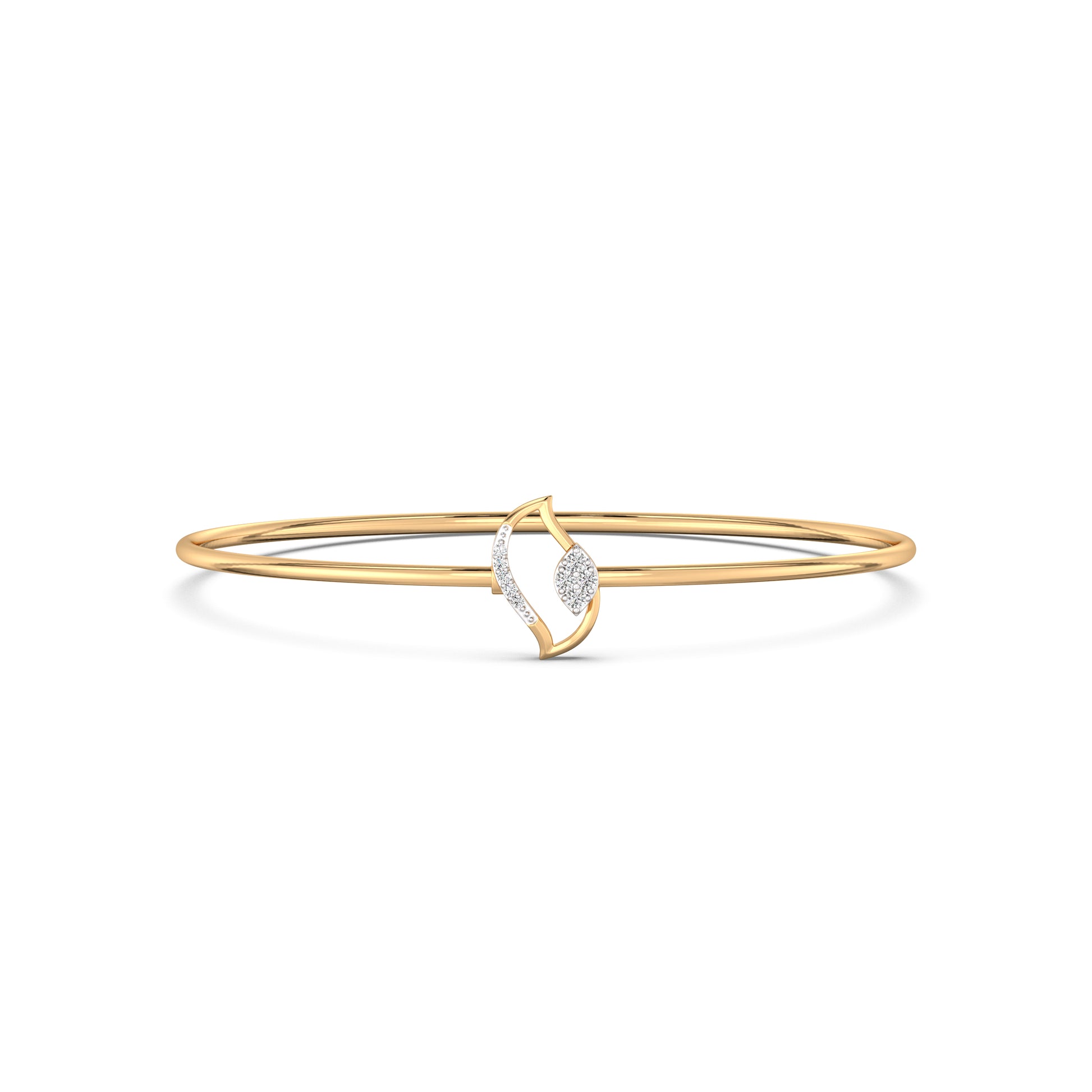 Reminiscing Hearts Gold and Diamond Bracelet