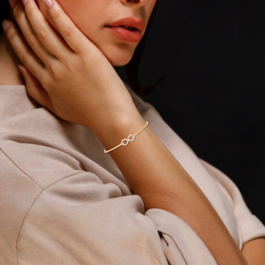 Rose of the Desert Gold and Diamond Bracelet