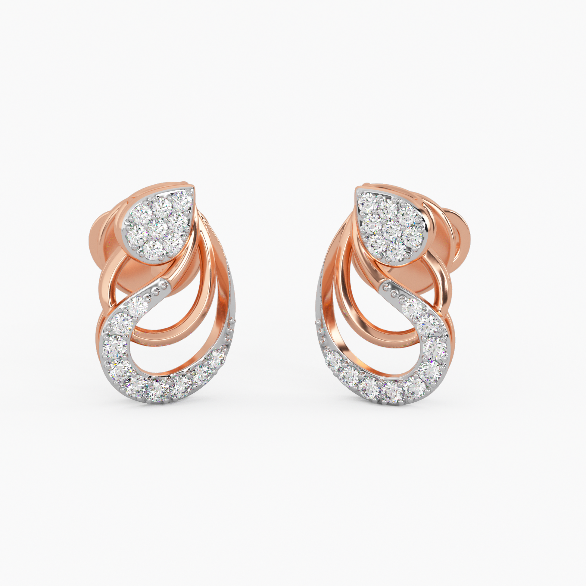Soul Awakening Gold and Diamond Earrings