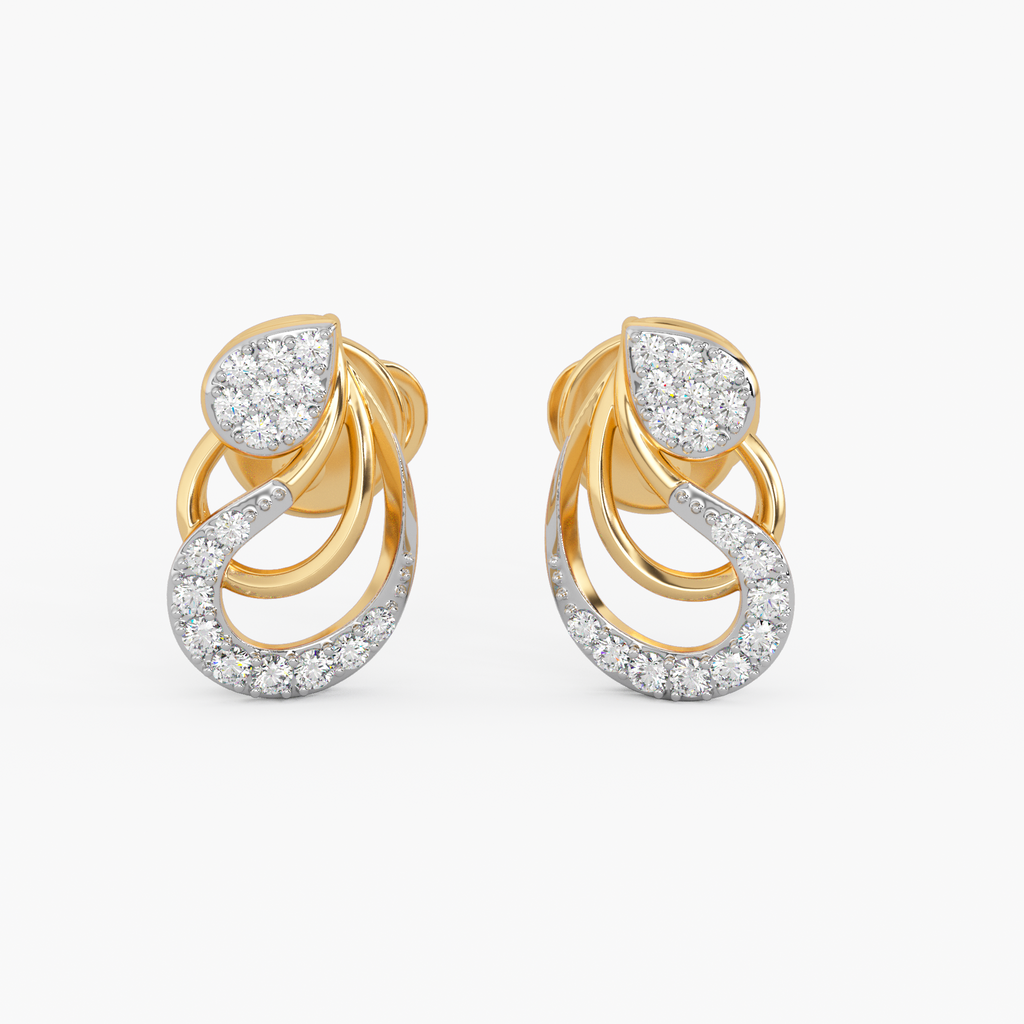 Soul Awakening Gold and Diamond Earrings