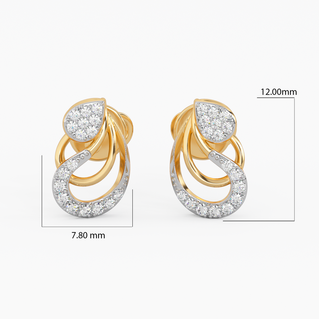 Soul Awakening Gold and Diamond Earrings