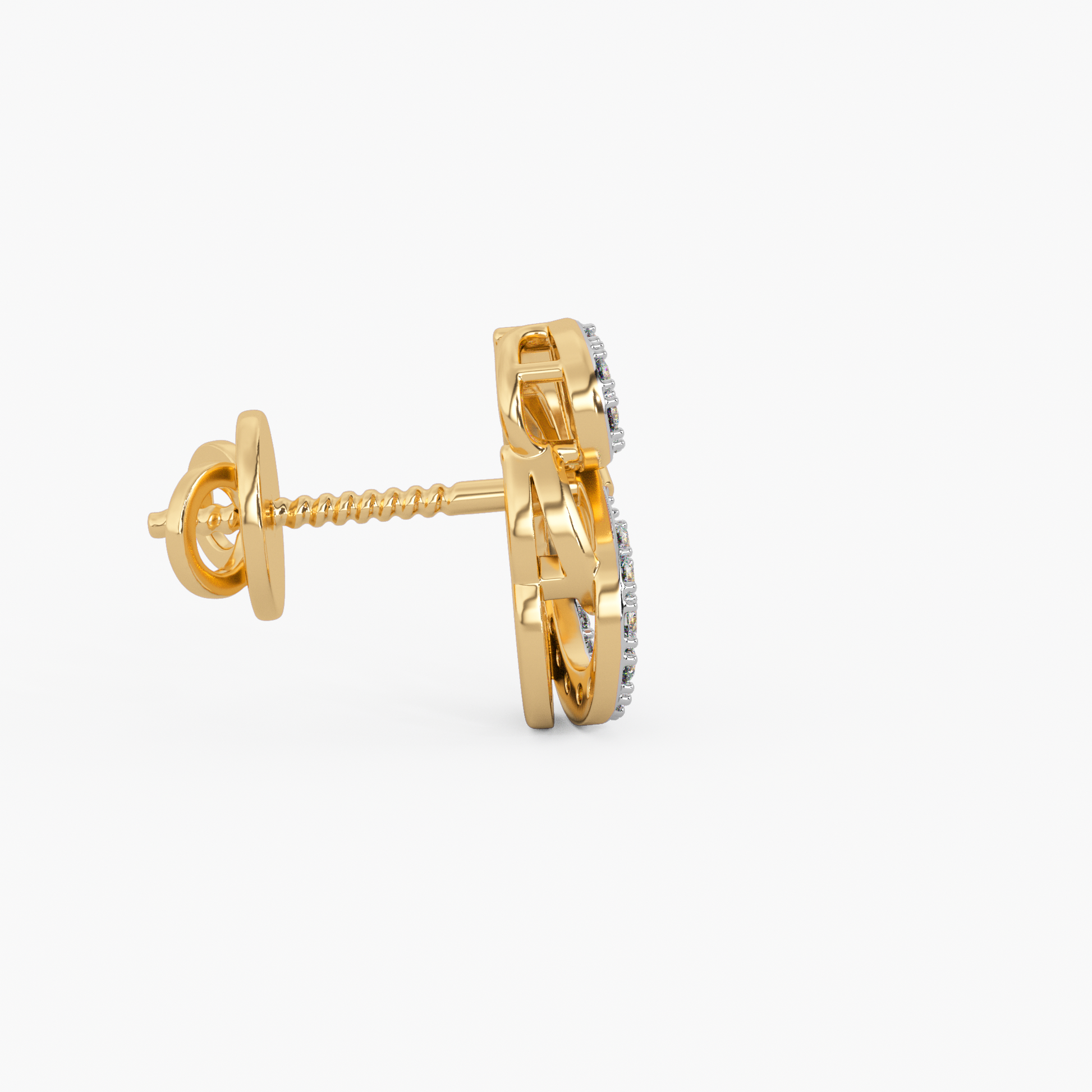 Soul Awakening Gold and Diamond Earrings