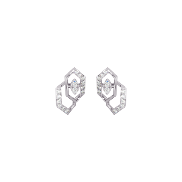 Whispering Sweets Gold and Diamond Earrings