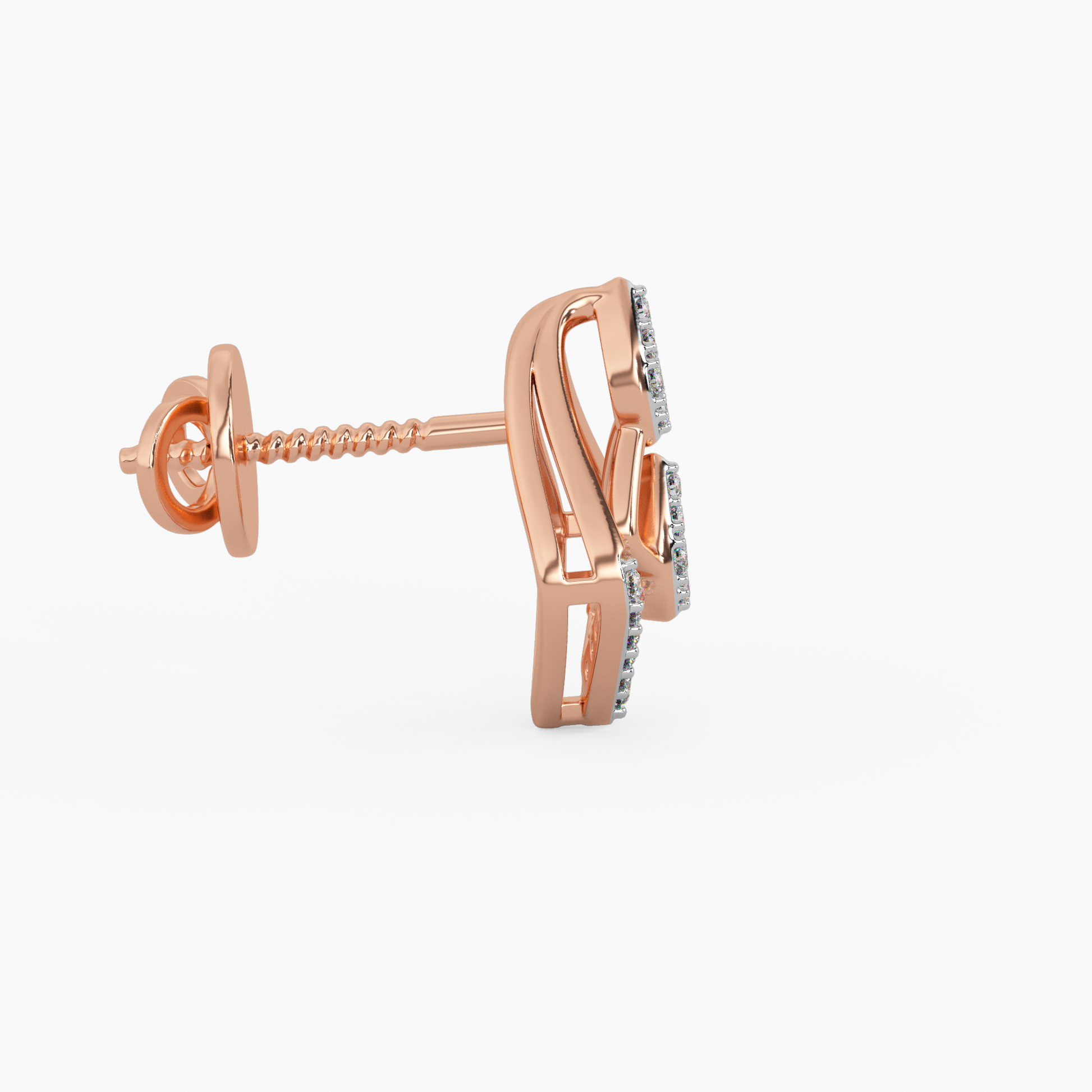 Twilight Twinkle Gold and Diamond Earrings