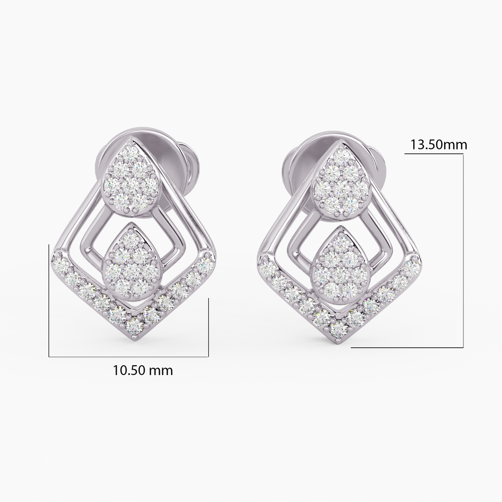 Twilight Twinkle Gold and Diamond Earrings