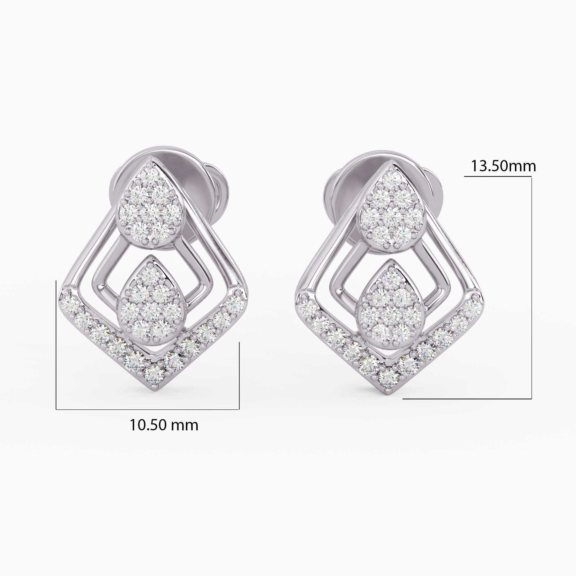 Twilight Twinkle Gold and Diamond Earrings