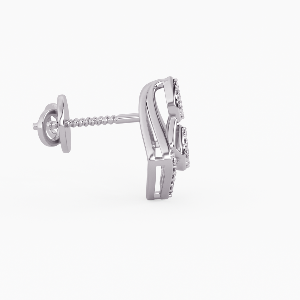 Twilight Twinkle Gold and Diamond Earrings