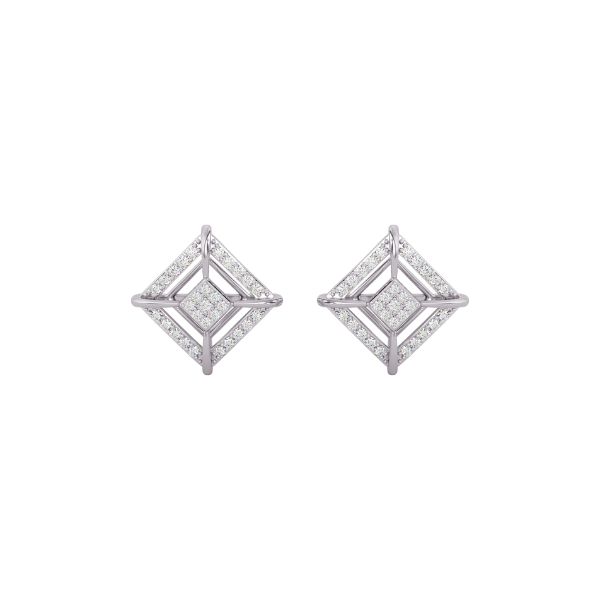 Shining Evermore Gold and Diamond Earrings