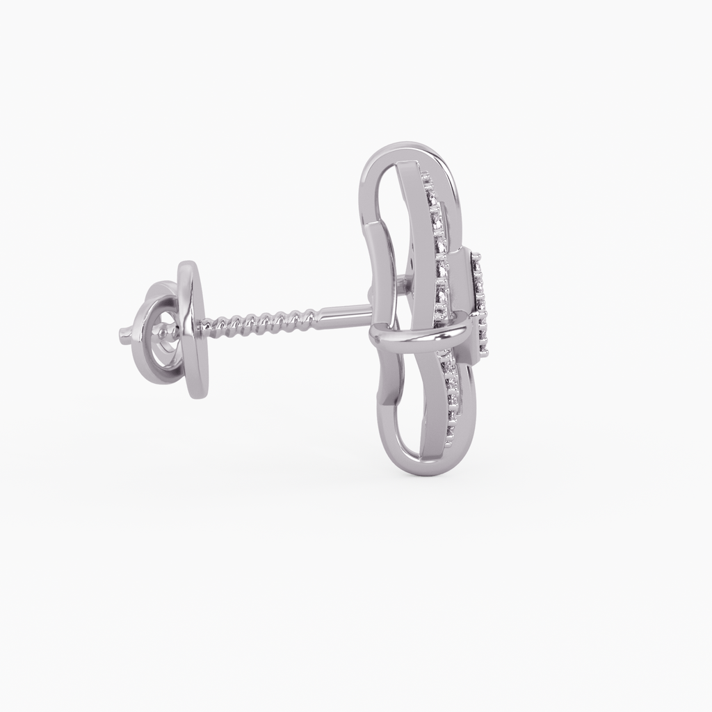 Shining Evermore Gold and Diamond Earrings