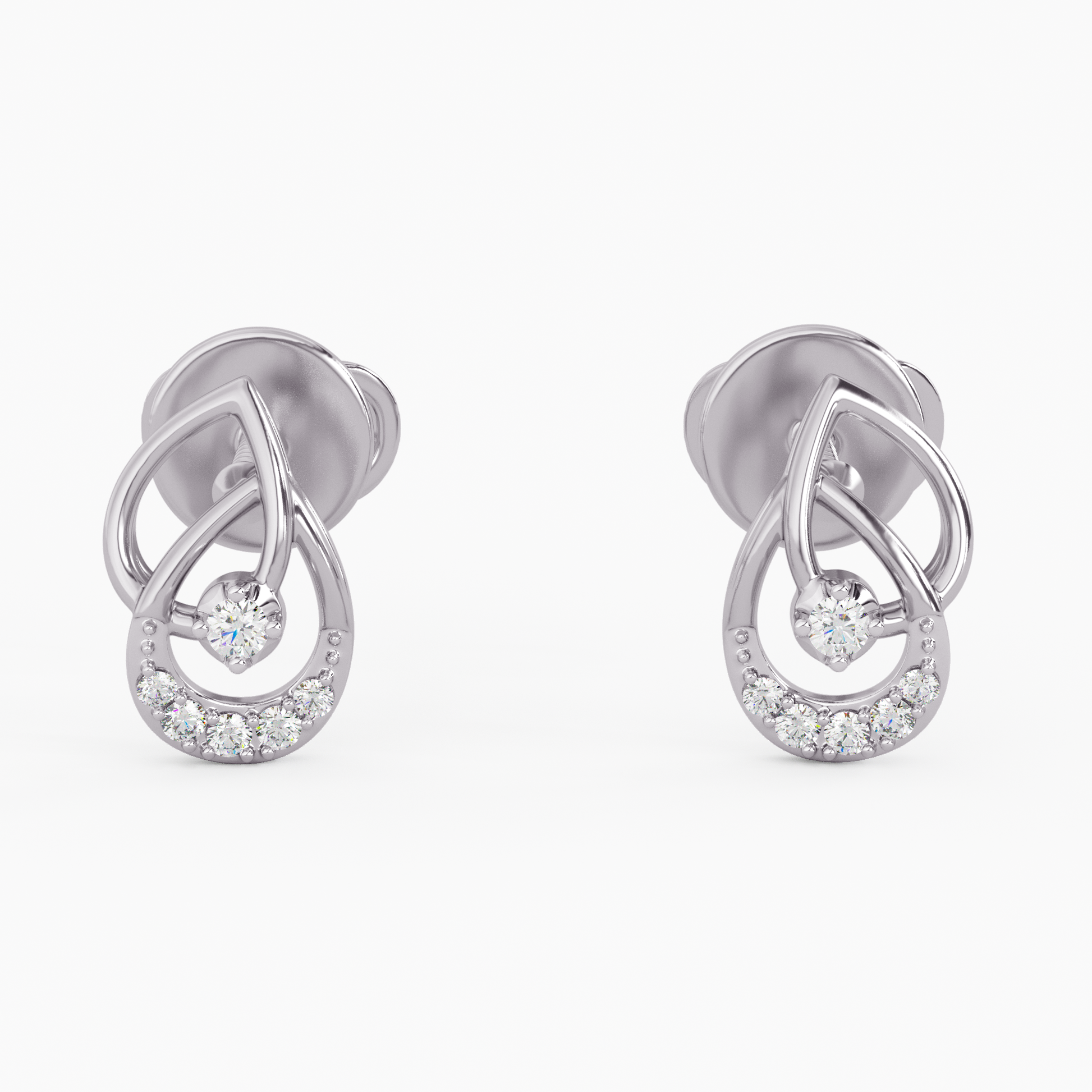 Metropolitan Marvels Gold and Diamond Earrings