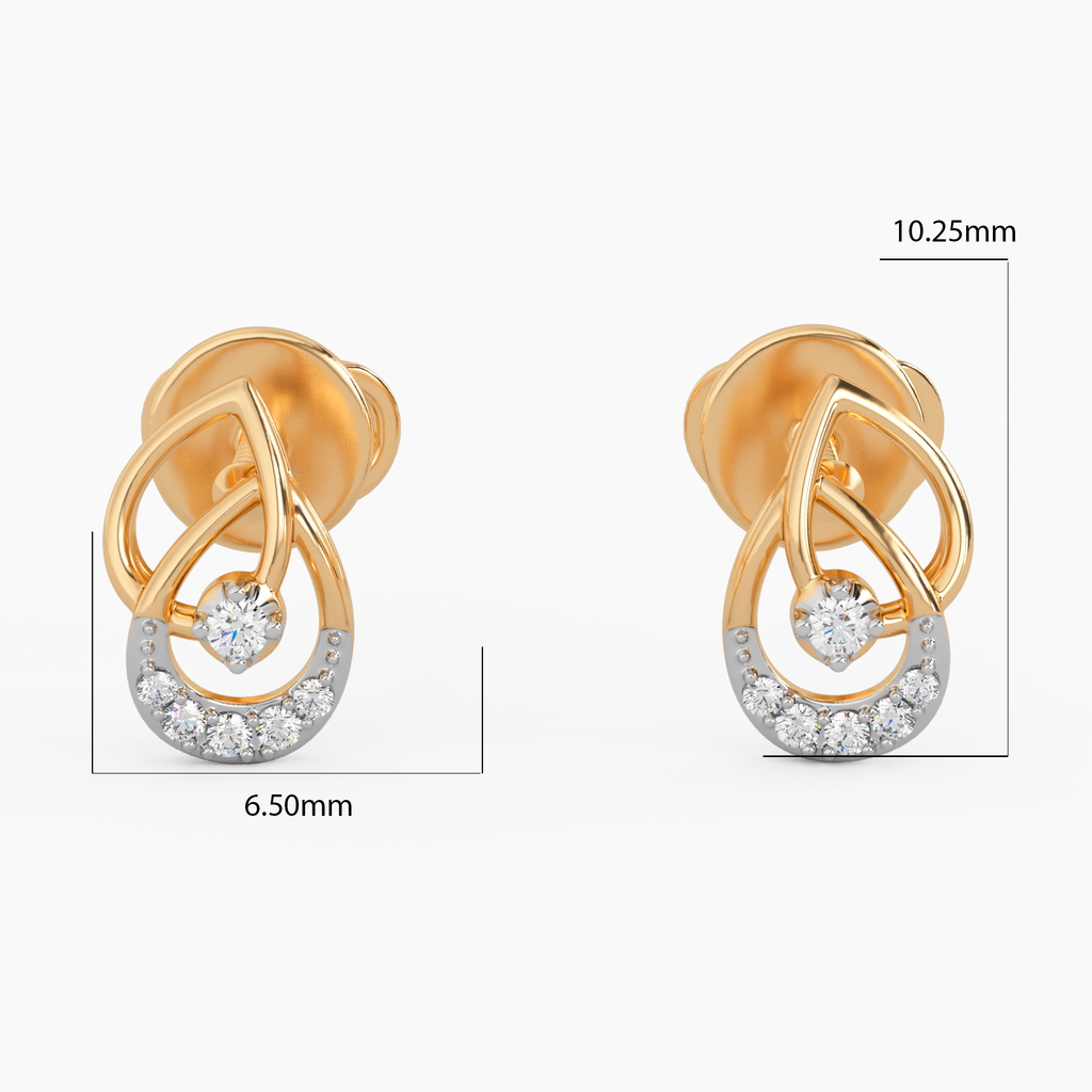 Metropolitan Marvels Gold and Diamond Earrings