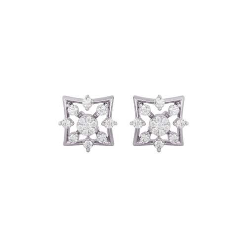 Majestic Exuberance Gold and Diamond Earrings