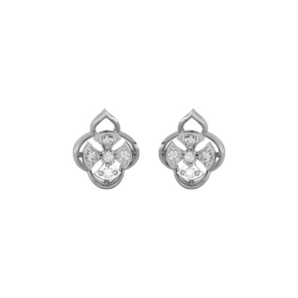 Refined Edges Gold and Diamond Earrings