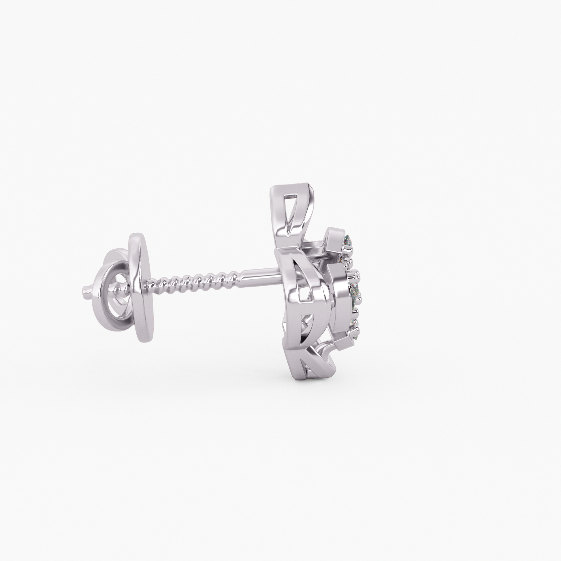 Refined Edges Gold and Diamond Earrings