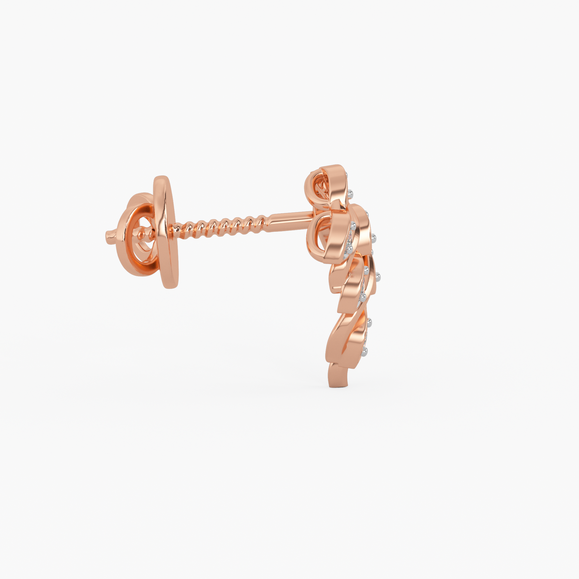 Diamond in the Rough Gold and Diamond Earrings