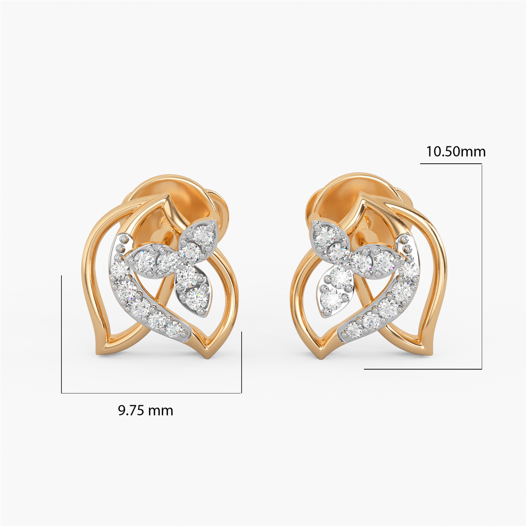 Noor of Nizam Gold and Diamond Earrings