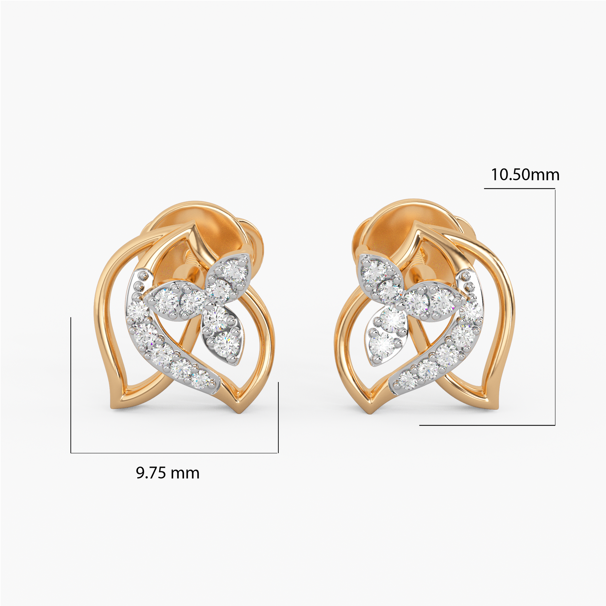 Noor of Nizam Gold and Diamond Earrings