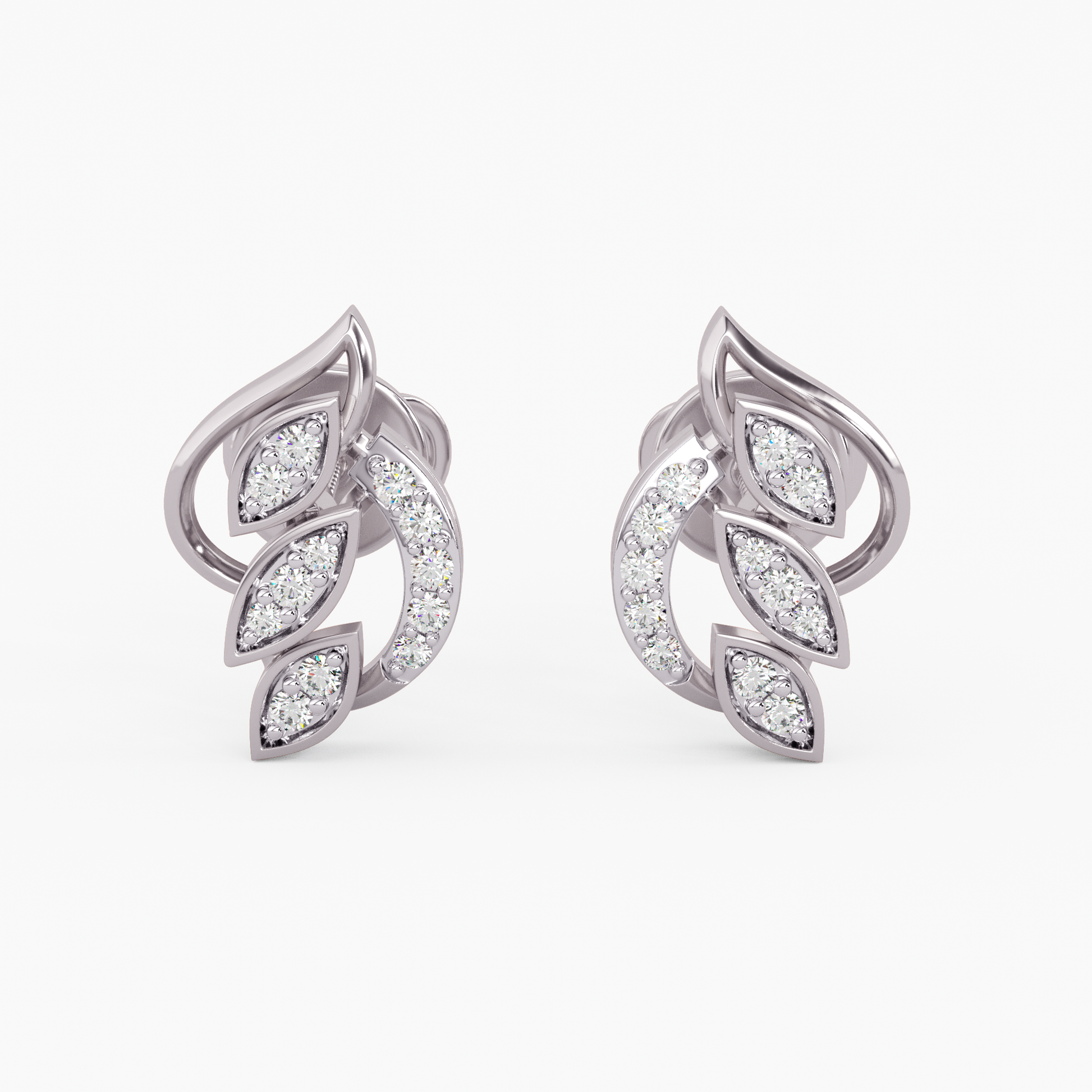 Diamond of Deccan Gold and Diamond Earrings