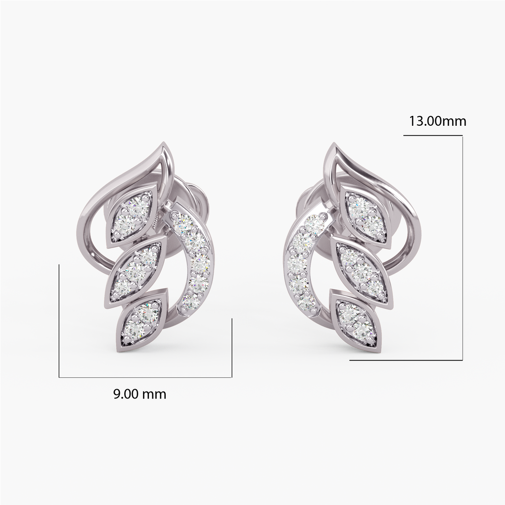 Diamond of Deccan Gold and Diamond Earrings