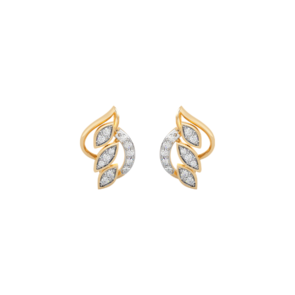 Diamond of Deccan Gold and Diamond Earrings