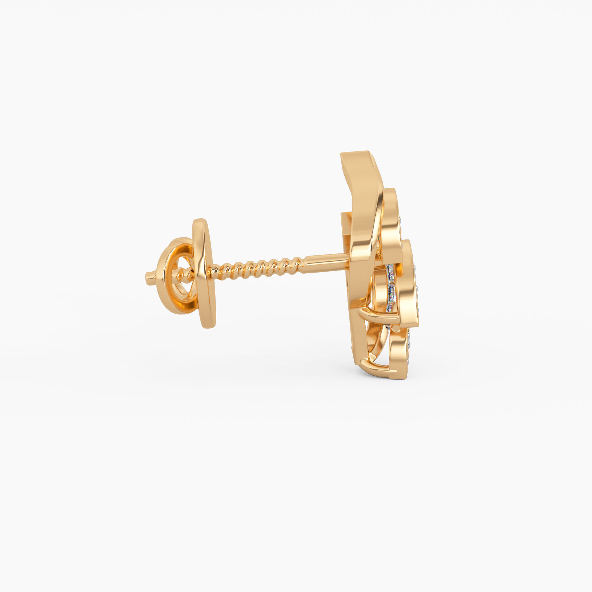 Diamond of Deccan Gold and Diamond Earrings